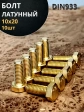 Болт латунный М10х20 DIN933,10 шт