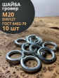 Шайба гровер пружинная оцинкованная М20 DIN127