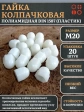 Гайка полиамидная колпачковая (пластик) М20 DIN1587, 20 шт.
