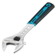 Ключ разводной 200 мм CrV двухкомпонентные рукоятки Gross