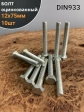 Болт оцинкованный М12х75 DIN933 10 шт.