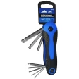 Набор ключей имбусовых T1,5-Т8 8 шт. складных шестигранных VERTEXTOOLS