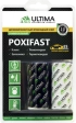 Клей эпоксидный ULTIMA POXIFAST 60 гр двухкомпонентный, блистер