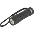 Фонарь светодиодный, черн.корп. с мягким покр., 9 LED 3хААА Denzel
