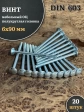 Болт мебельный М6х90 полукруглая головка ОЦ DIN 603,20 шт.