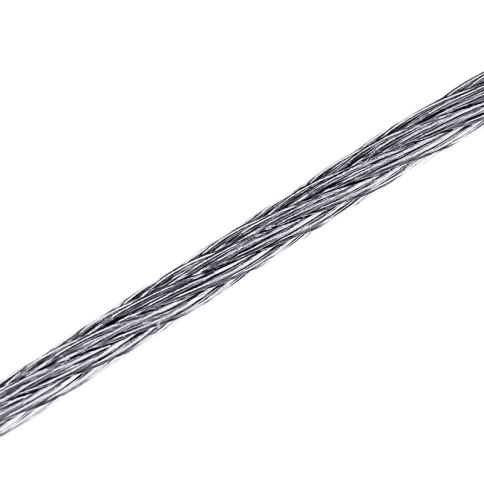 Трос стальной d10 с зажимами (4 шт.) ОЦ без оплетки, 30 м. фото 1