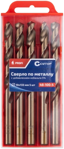Сверло по металлу Cutop Profi с кобальтом 5%, 10х133 мм  фото 3