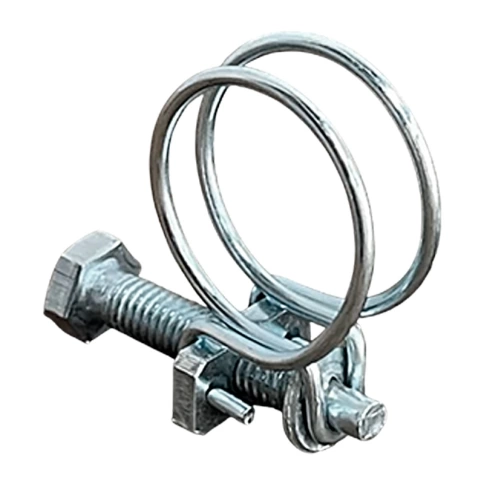 Хомут проволочный 38 мм (35-38) steel wire clamp, оцинкованный фото 2