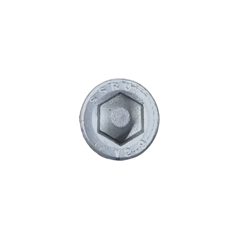 Винт 5х10 мм класс прочности 12.9 DIN 912, полная резьба, оцинкованный фото 2