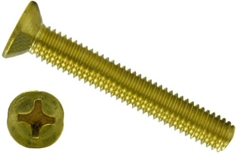 Винт 10х30 латунный потайной DIN965,10 шт фото 5