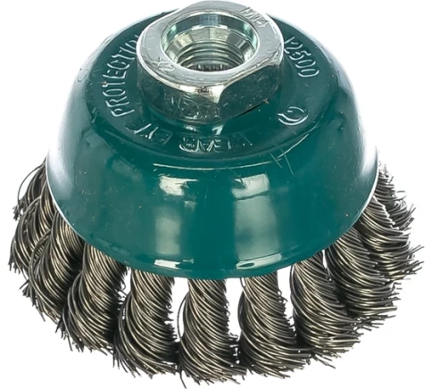 Щетка для УШМ №23 "чашка" жгутовая 80мм М14х2RPM12500 S0,5 Профоснастка Мастер фото 1
