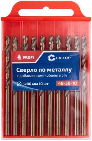 Сверло по металлу Cutop Profi с кобальтом 5%, 5х86 мм  фото 3