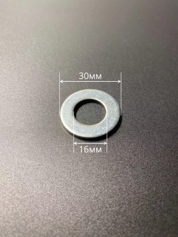 Шайба М16 оцинкованная DIN125, 100 шт. фото 4