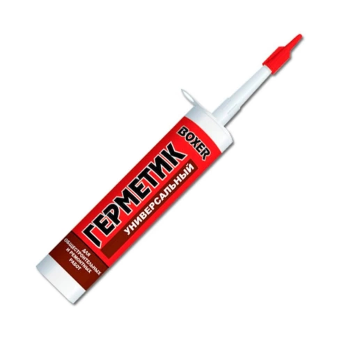 Герметик силиконовый универсальный белый Boxer U, 260 мл фото 1